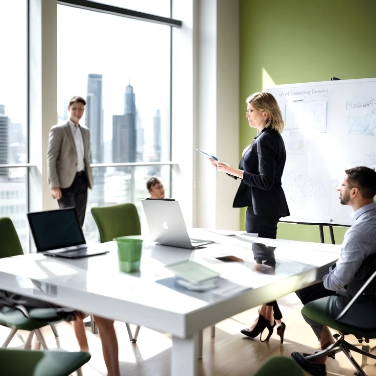 People collaborating in a professional development session